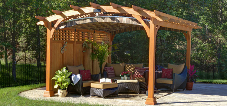 Modern Wood Pergola Installation in Malibu, CA